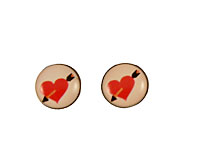 Se mere om Ørestikker med rødt hjerte til de forelskede i web-butikken