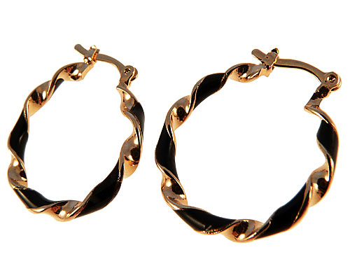 Se mere om stilfulde donna bella øreringe belagt med 18 karat guld i web-butikken