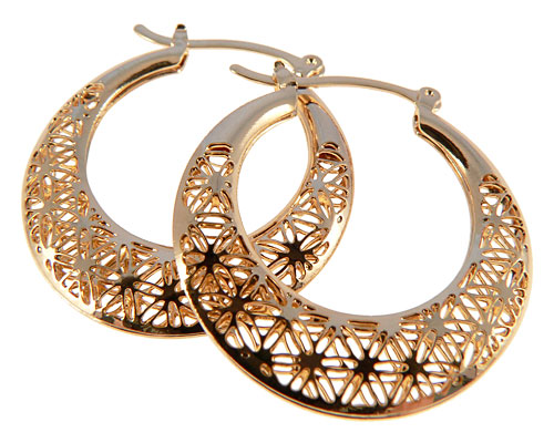 Se mere om populære donna bella øreringe belagt med 18 karat guld i web-butikken