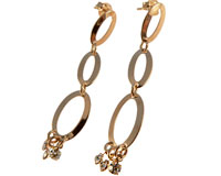 Se mere om Lange Donna Bella øreringe belagt med 18 karat guld i web-butikken