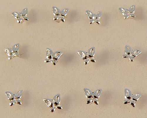 Se mere om næse piercing 925 sterling sølv af sommerfugl og har en lille kugle i enden i web-butikken