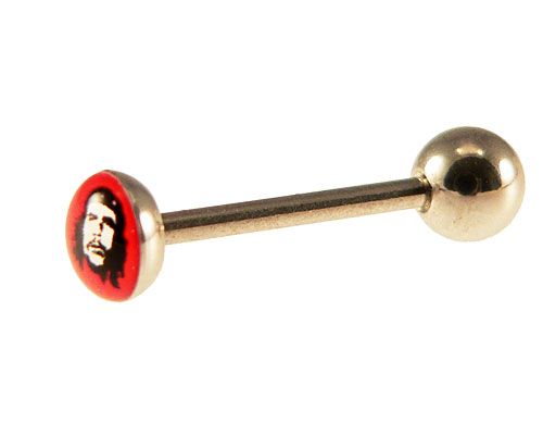 Se mere om tunge piercing med che guevara i web-butikken