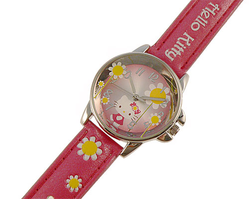 Se mere om hello kitty ur med lyserød rem i web-butikken