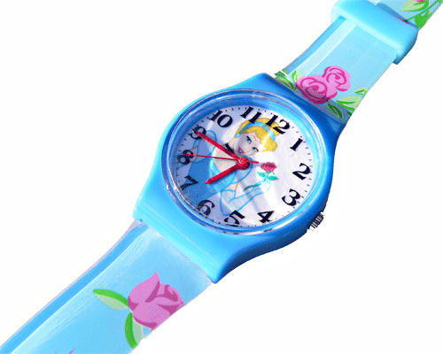 Se mere om ur fra disney med askepot. med blomster i blå i web-butikken