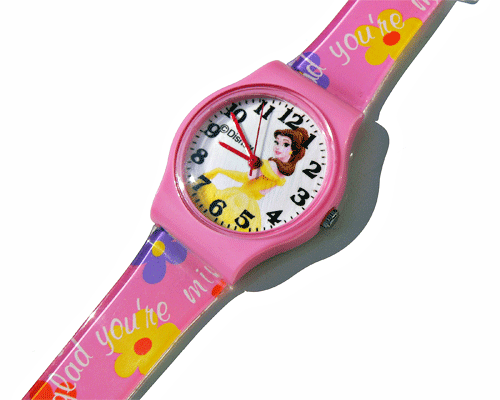 Se mere om disney ur med prinsesse bell i lyserød i web-butikken