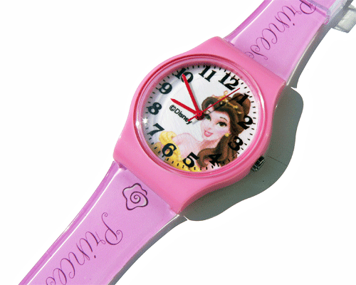 Se mere om disney ur med prinsesse bell i lyserød i web-butikken
