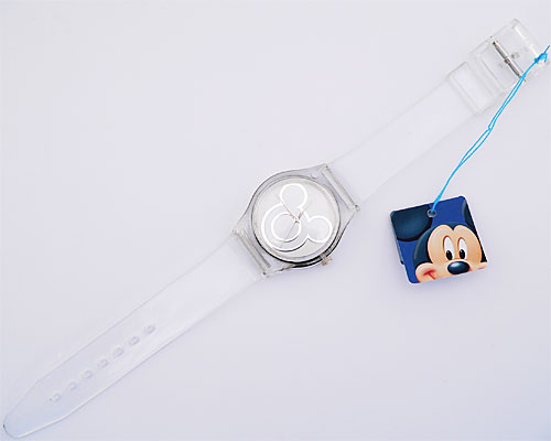 Se mere om mickey mouse ur med gennemsigtig rem i web-butikken