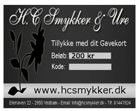 Se mere om Gavekort på 200 kr til H.C Smykker  i web-butikken