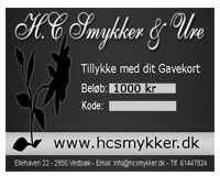 Se mere om Gavekort på 1000 kr til H.C Smykker  i web-butikken