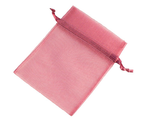 Se mere om lille pink gennemsigtig snørepose i web-butikken