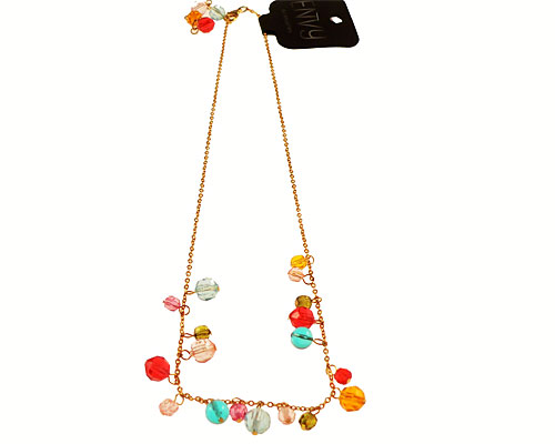 Se mere om envy halskæde i guldfarve med flotte glasperler i web-butikken