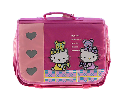 Se mere om lille hello kitty skoletaske i lyserød farve i web-butikken