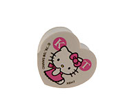 Se mere om Hello Kitty viskelæder i hjerteform i hvid farve i web-butikken