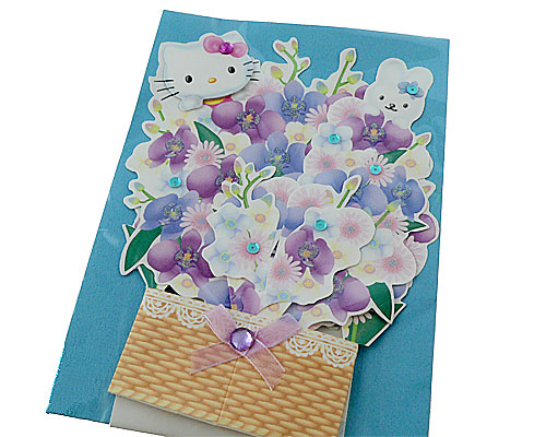 Se mere om hello kitty kort som kan foldes til flot blomst i web-butikken