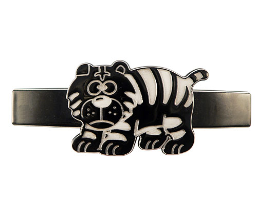 Se mere om hårspænde med en tiger i sort og hvid farve i web-butikken