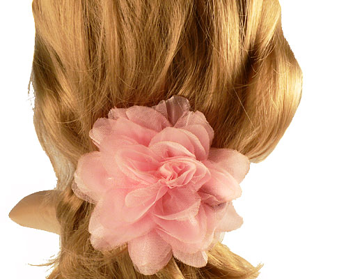 Se mere om super flot hårspænde med lyserød blomst i web-butikken