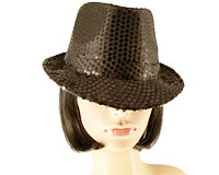 Se mere om Hat i sort med palietter i web-butikken