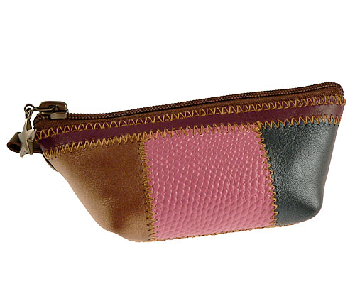 Se mere om psn pung i ægte læder i farverne brun   lyserød   lilla og grøn i web-butikken