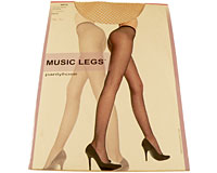 Se mere om MUSIC LEGS sorte strømpebukser med fishnet i web-butikken