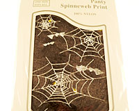 Se mere om Spiderweb strømpebukser i sort farve med hvide edderkoppe spin og flagermus i web-butikken