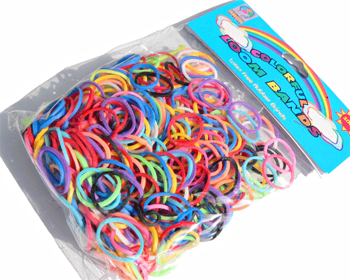 Se mere om loom bands   ringe i blandede farver 600 ringe i web-butikken
