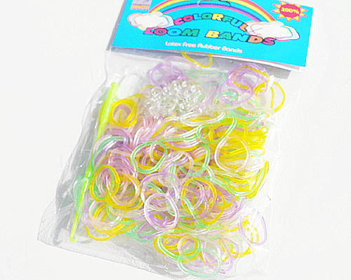 Se mere om loom bands   ringe i blandede farver i web-butikken