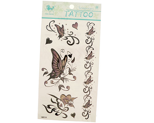 Se mere om tatoveringer til børn med sommerfugle i rosa farver i web-butikken