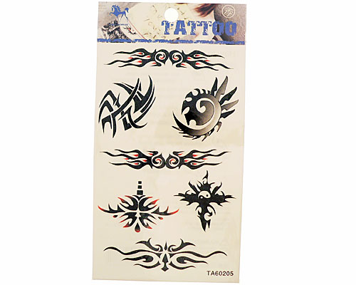 Se mere om syv tatoveringer med mindre tribals til påføring med vand i web-butikken