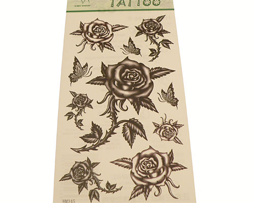 Se mere om tatoveringer til børn med blomster i grå farver i web-butikken