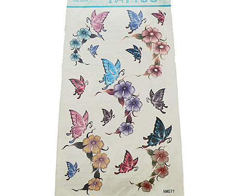 Se mere om tattoo med mange små sommerfugle i web-butikken
