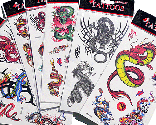 Se mere om syv forskellige tatoveringer med drage i web-butikken
