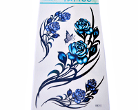 Se mere om Tattoo med blå roser.Perfekt gave til en pige som elsker søde og sejt ting i web-butikken