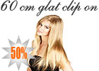 60 cm glat clip on hair extension